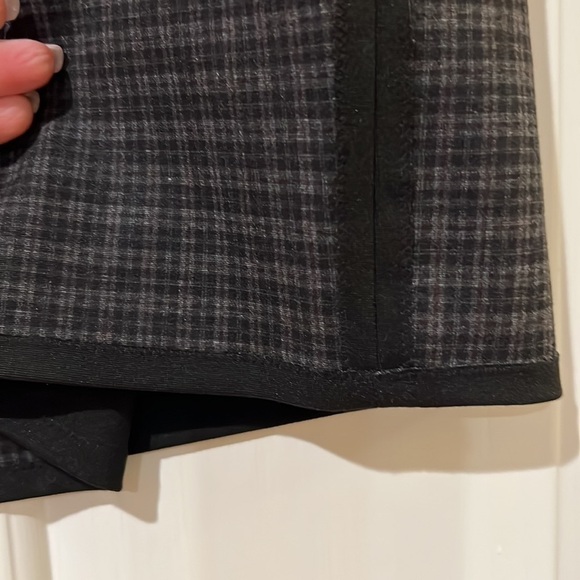 Max Studio plaid skirt with side and bottom stripe - Picture 2 of 6